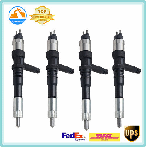 4PCS Fuel Injector 095000-6070 6251-11-3100 for Komatsu PC400-8 PC450-8 6D125
