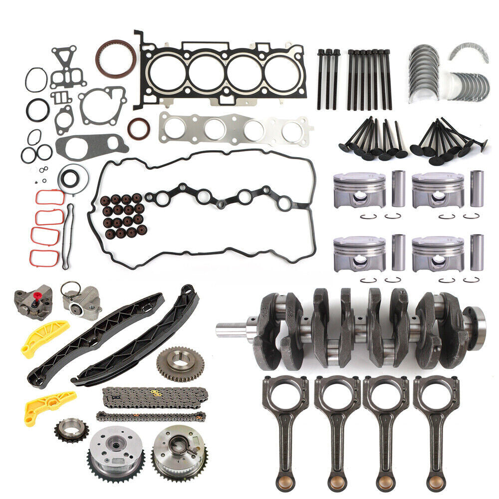 Engine Rebuild Kit Crankshaft Rods Timing Chain Kit for Hyundai for KIA G4KH 2.0T