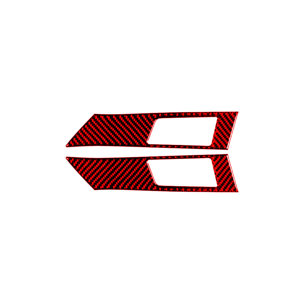 Red Carbon Fiber Front Defog Air Vent Outlet Trim Cover for KIA Sedona 2015-2016 v