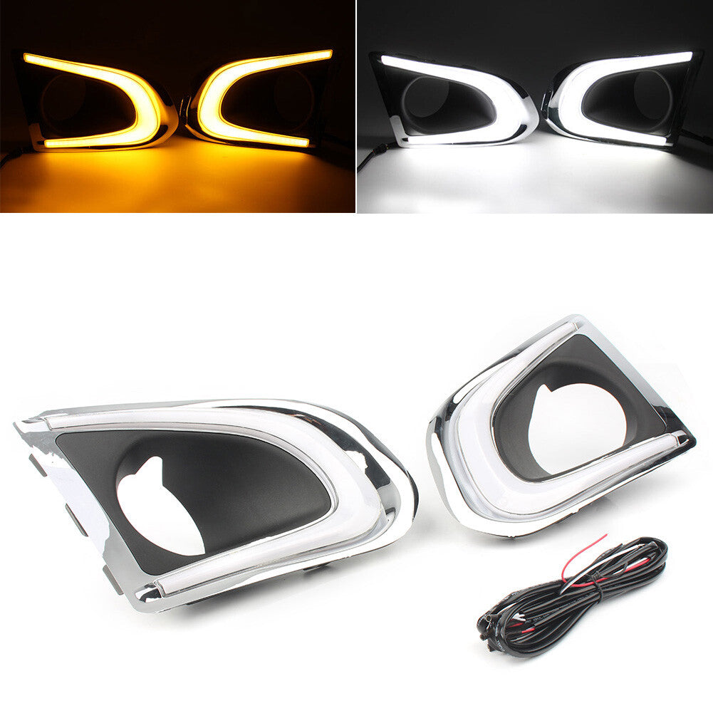 for Chevy for Chevrolet Trax 2013-15 12V LED Daytime Running Light w/Turn Signal Q