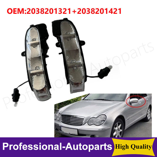 1Pair L+R Side Mirror Turn Signal Light for Benz W211 E E320 W463 E500 G Class