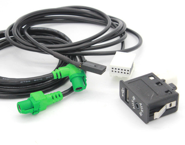 USB AUX Auxiliary Input Socket CABLE fOR E81 E87 E90 F10 F12 E70 84109237653 v