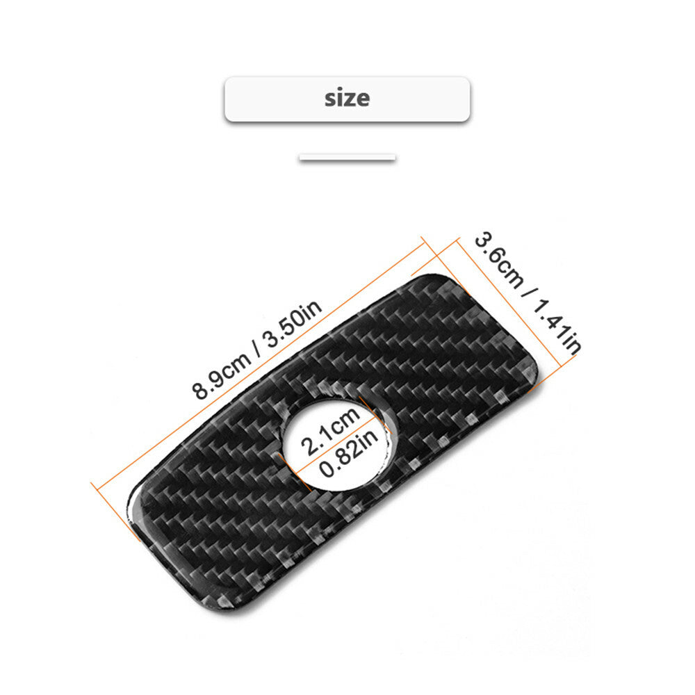 Carbon Fiber Interior Glove Box Handle Cover Trim for Subaru Forester 2013-2018