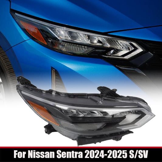 Right-hand LED headlights are available on the right passenger side of the for Nissan Sentra 2024-2025 S/SV.