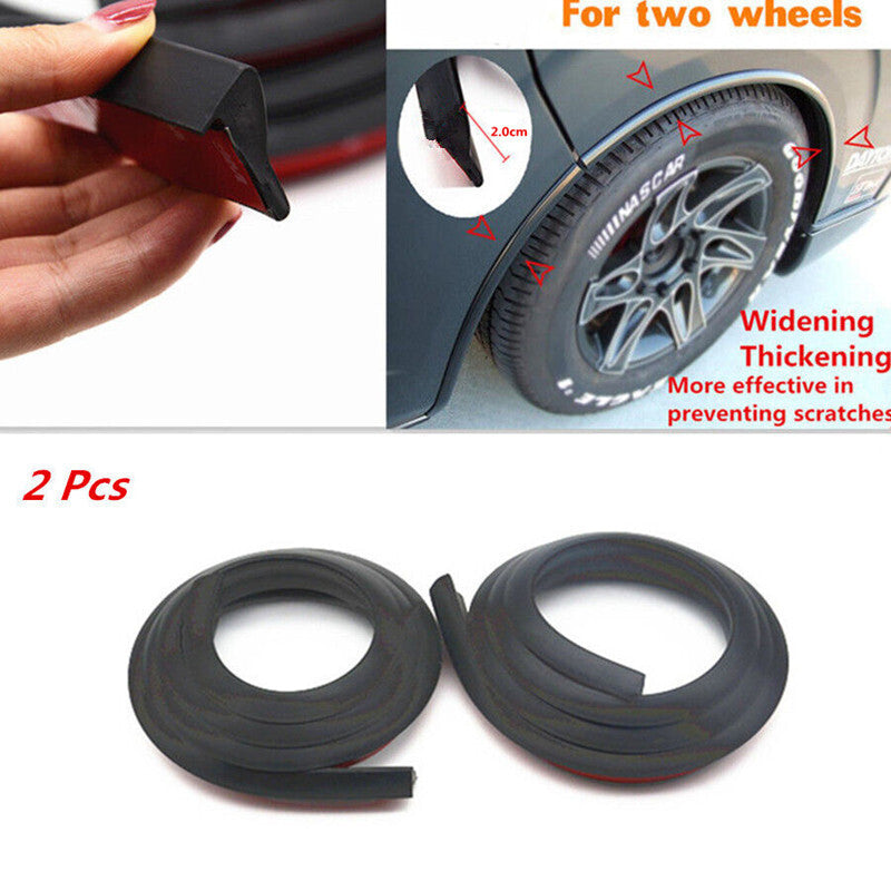 2Pcs Scratch Anti-rub Mat Car Fender Flare Extension Wheel Eyebrow Protector Pad