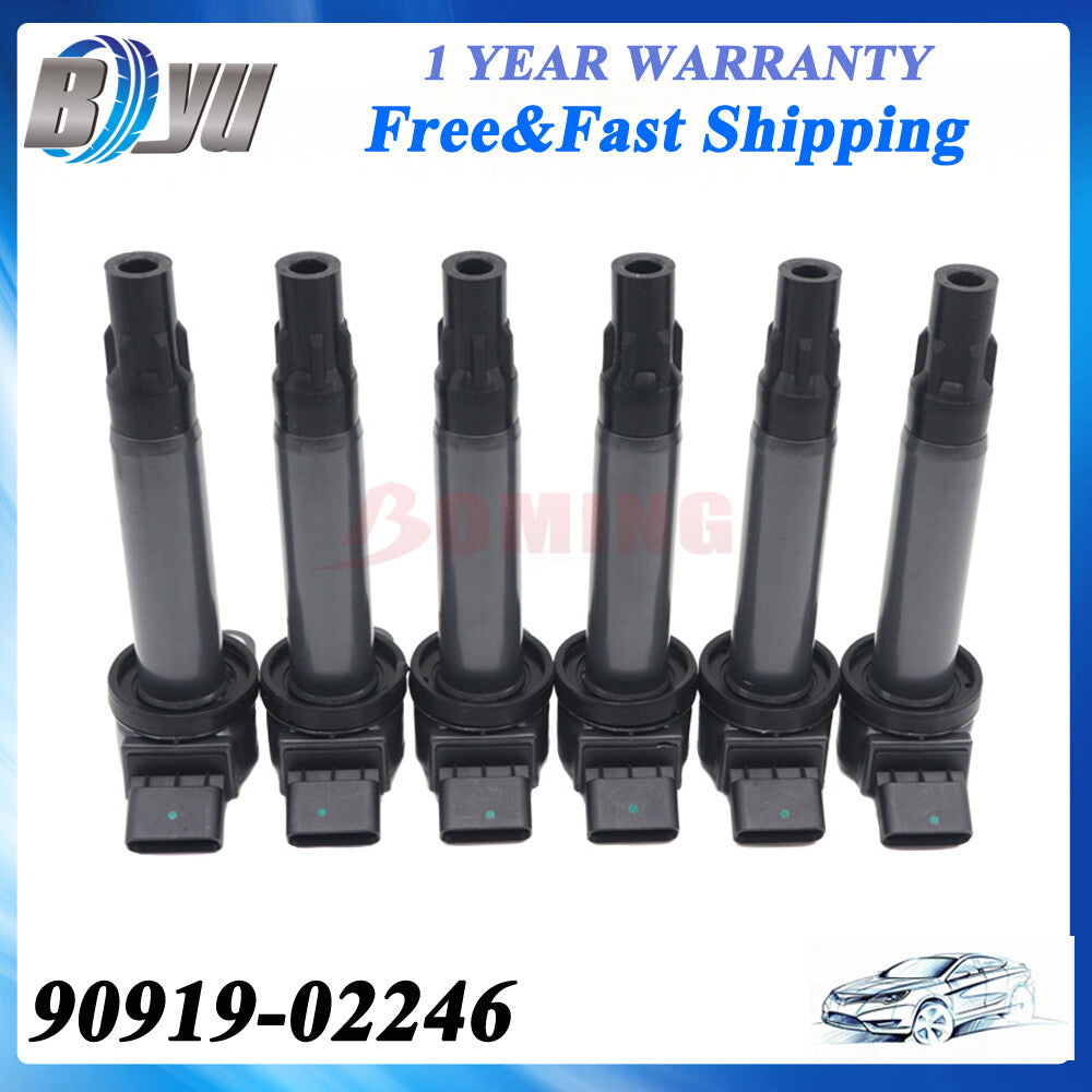 6 xCar Ignition Coil for Toyota for Sienna for Lexus RX400h 90919-02212 90919-02246 3.3L