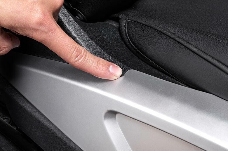 for Audi Q5 2018-24 ABS Matte Silver for Seat Adjust Handle Button Panel Cover Trim