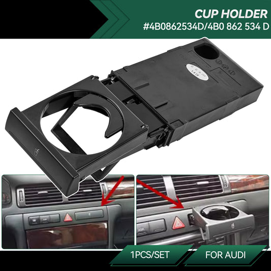 Stretch Folding Water Cup Holder Stand for AUDI for A6 C5 98-05 for A4 98-02 4B0862534D Q