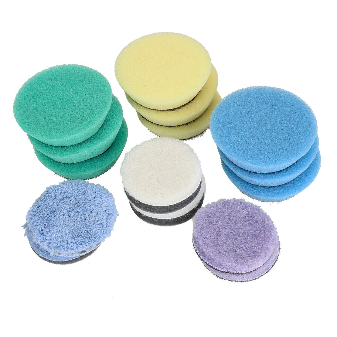 15x 2 inch Polishing Pads Waxing Polish Foam Kit Buffer Polisher Buffing Wheel v