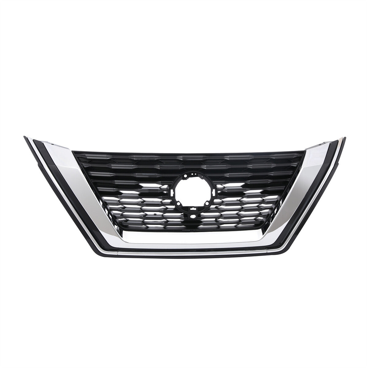 For 2021 - 2023 for Qashqai Rogue Front Grille Insert Grill for CHRome Strip Camera - v