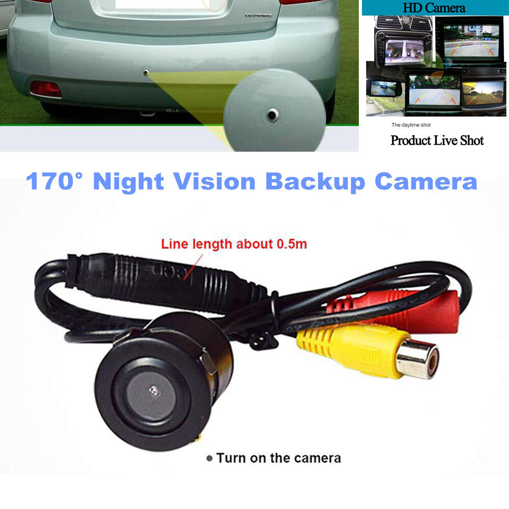 170° Night Vision Backup Camera, Waterproof Car Rearview Parking Camera, Universal n