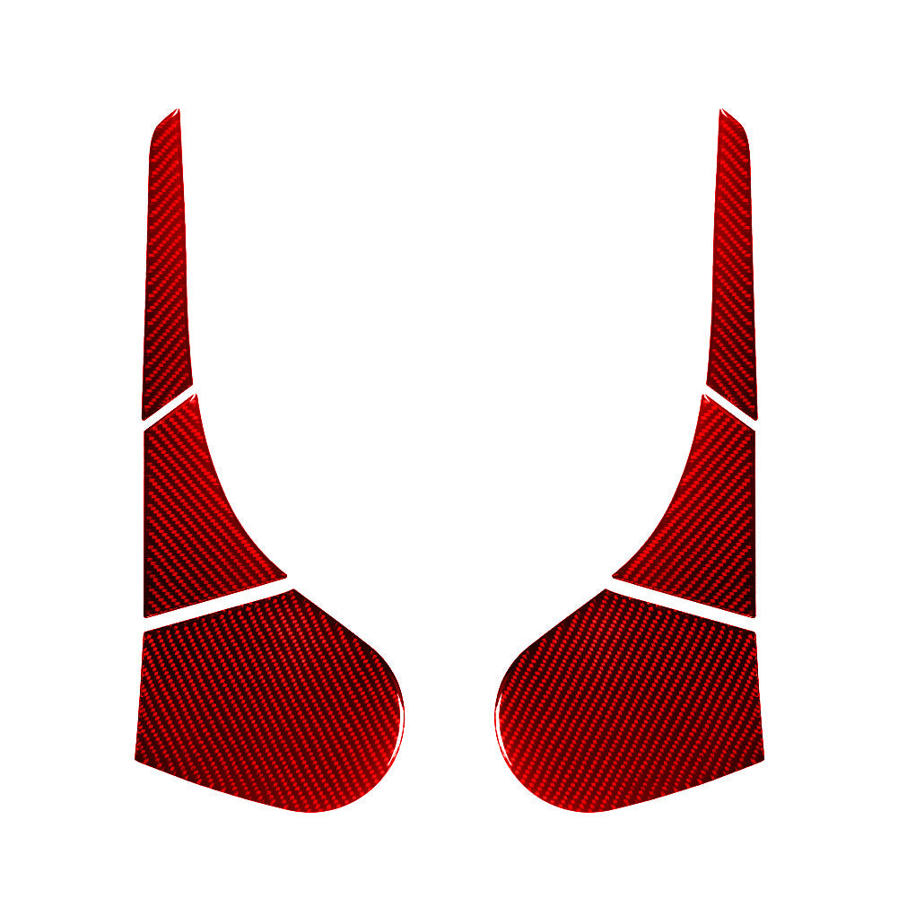 Red Carbon Fiber Passenger With Power Below Frame Trim for Dodge Durango 2014-20