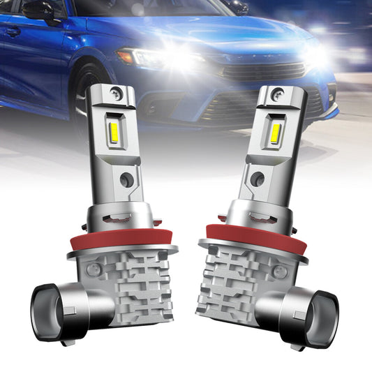 Auxito LED H11 Senior Citizen Light, Buddha Glossy Finish, Canbus, 3 Million LM, 6000K