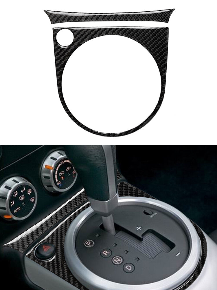 2X Carbon Fiber Front Door Door Control Cover Trim for Dodge Durango 2014-2020 v