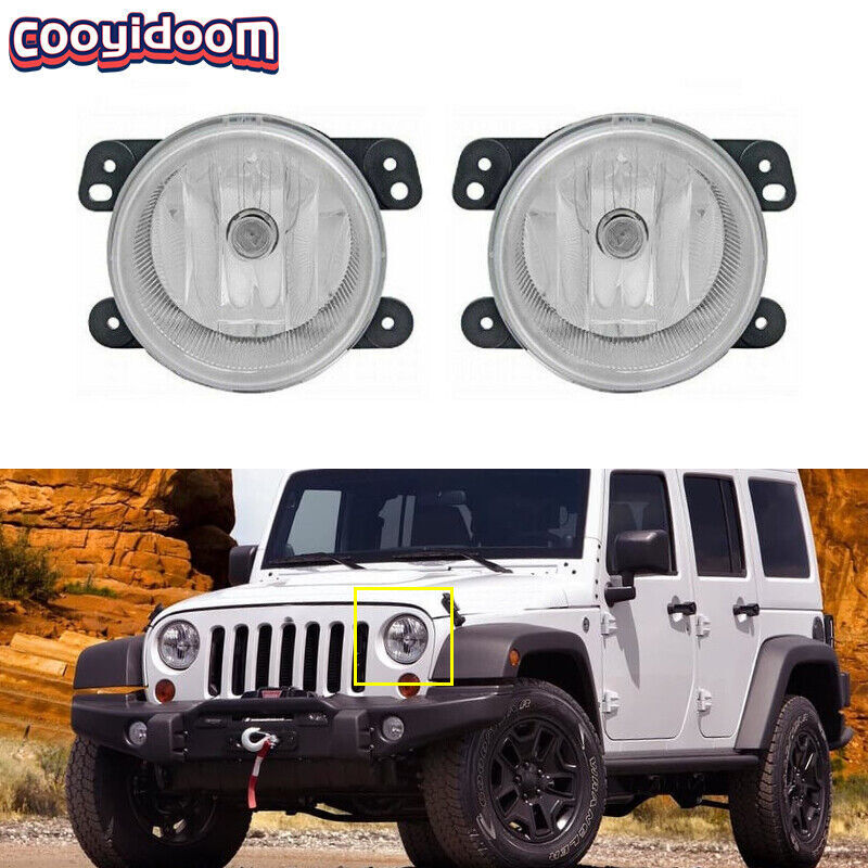 Pair For journey for wrangler cheaokee 2010-2017 Driving Fog Lights