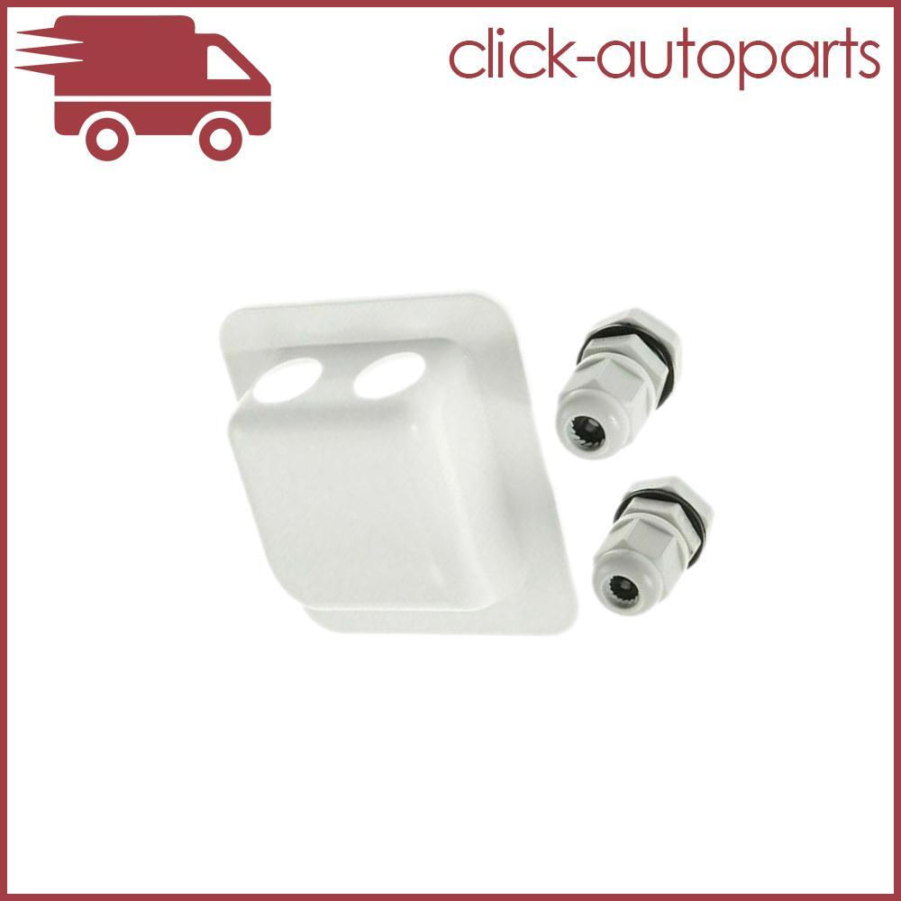 For Camper Caravan Boat Roof Top Solar Panel Double Cable Entry Gland Box White Q