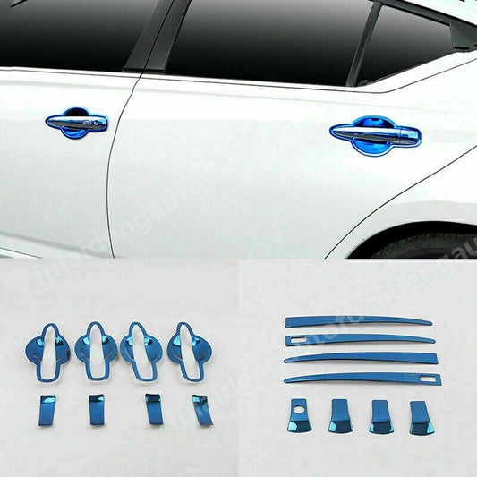 16X for Nissan Teana Altima 2013-2018 Blue titanium door handle bowl cover trim