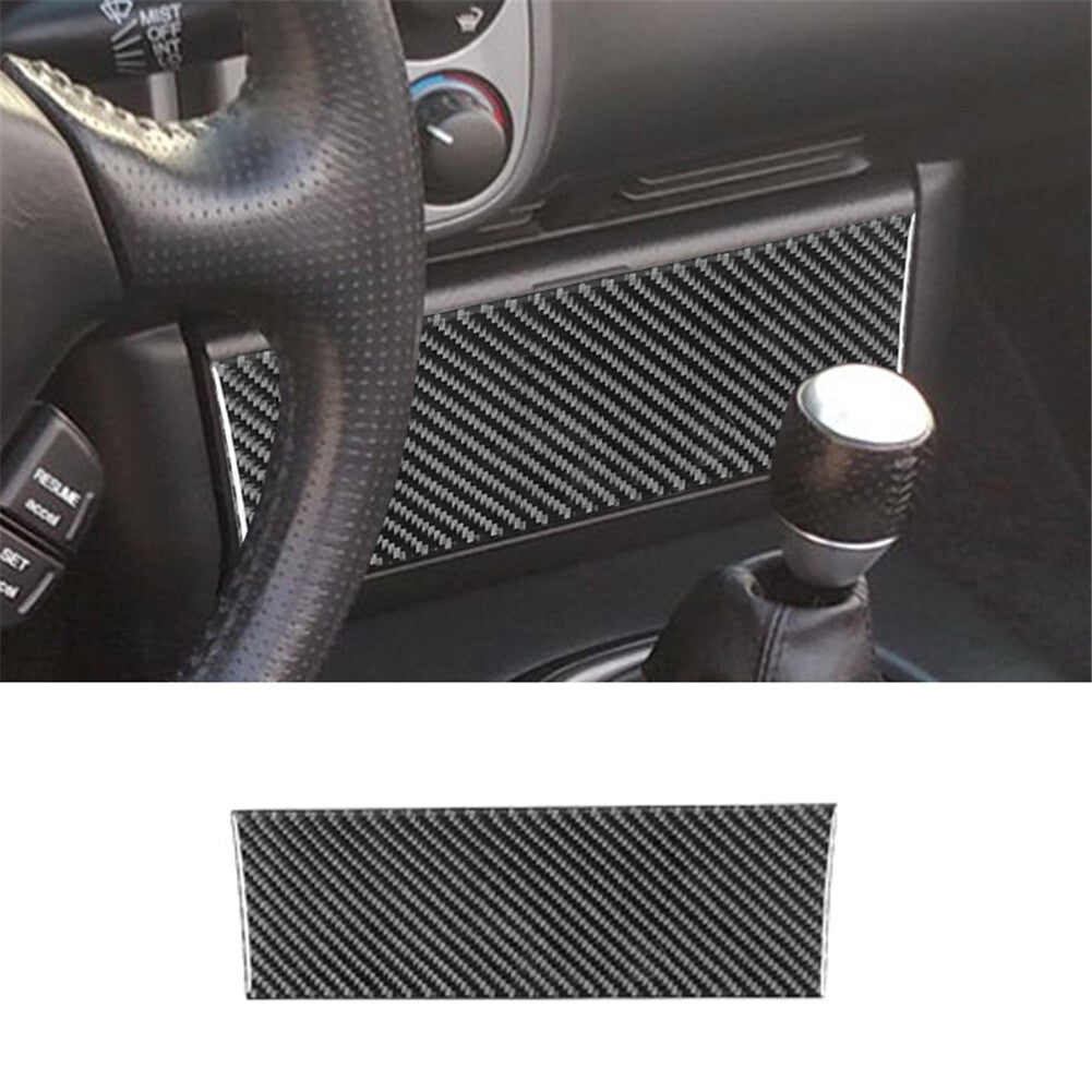 2Pcs Carbon Fiber Interior Rear Center Cupholder Cover Trim for Hyundai Azera v