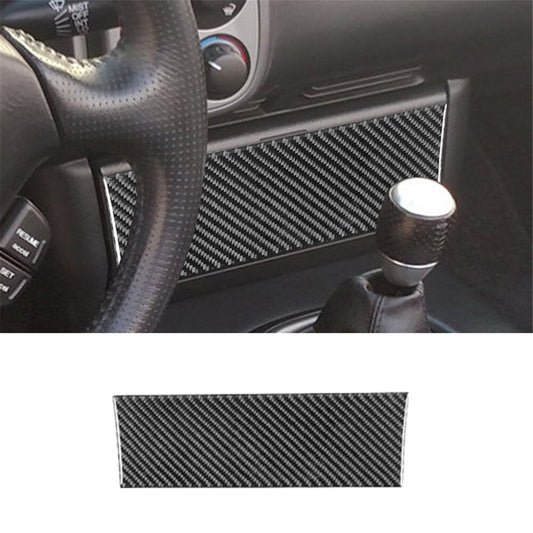 2Pcs Carbon Fiber Interior Rear Center Cupholder Cover Trim for Hyundai Azera v