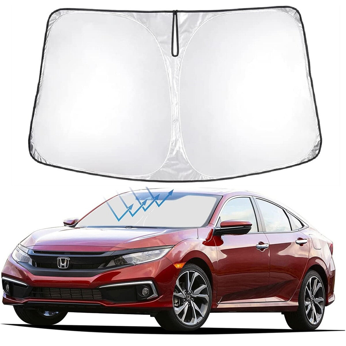 Suitable for 2016-2021 for Honda for Civic windshield sunshade heat protection block front cover. n