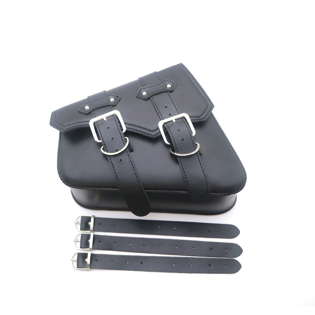 Black False Leather Left side Saddlebag Saddle Bag for Harley Sportster XL883 Q