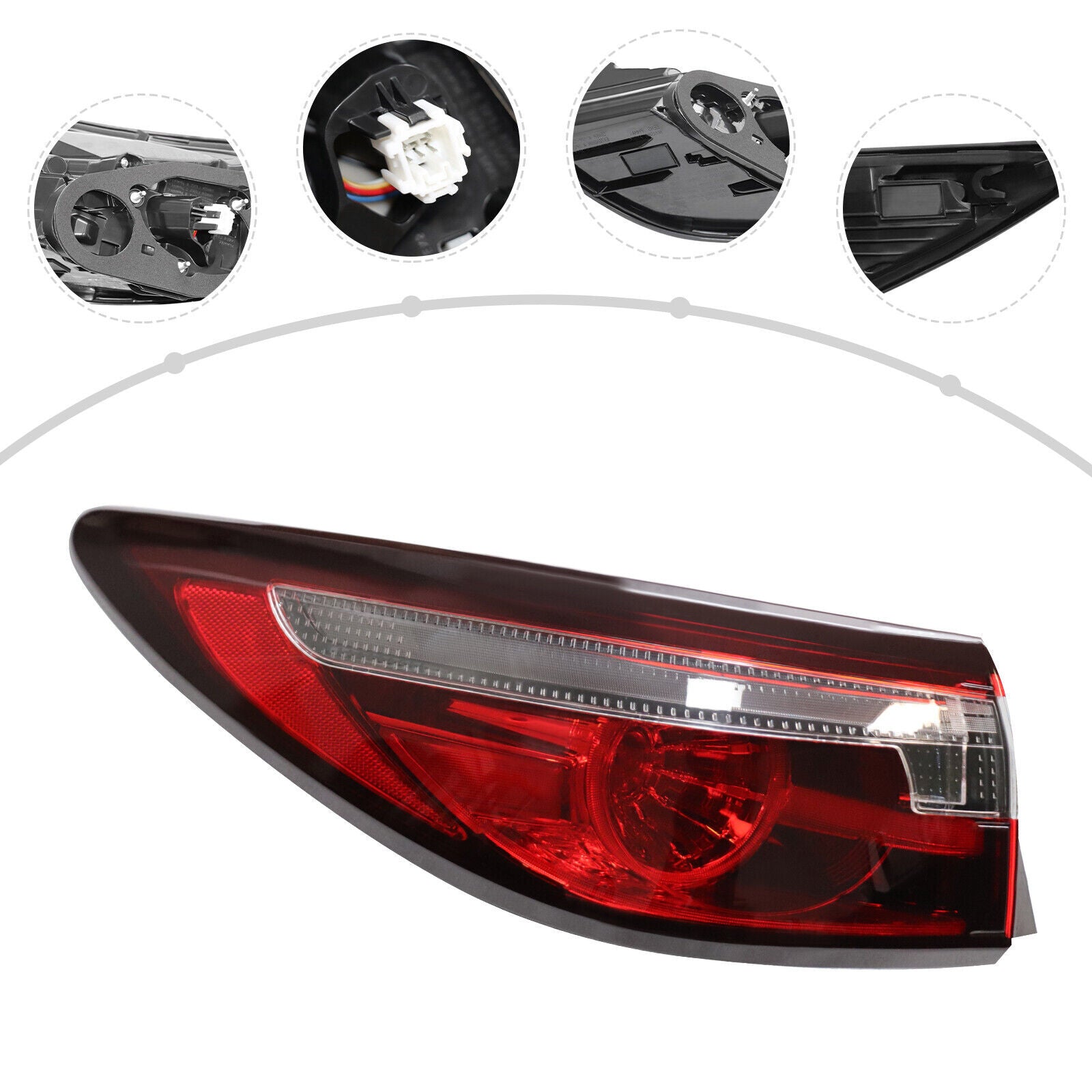 Right-side taillights for Mazda 6 ATENZA 2018 - 2022 Passenger rear brake Lamb - new