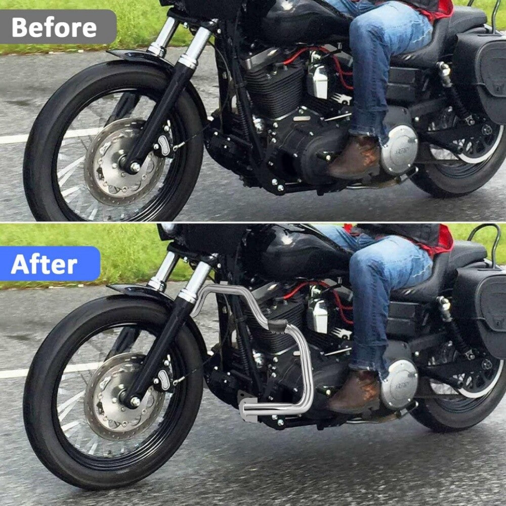 Chrome Highway Engine Crash Guard Bar for 1991-2016 for Harley-Davidson Dyna models. n