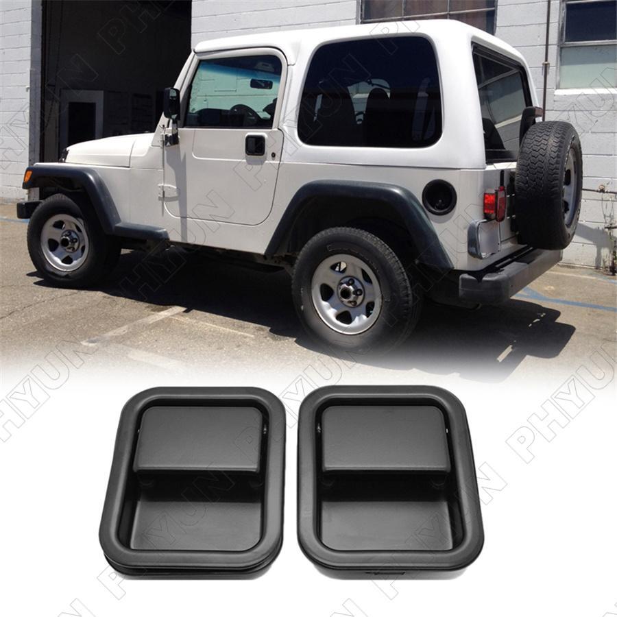 2Pcs Outside Door Handles for Jeep CJ7 81-86 for Wrangler YJ 87-95 for Wrangler TJ 97-06