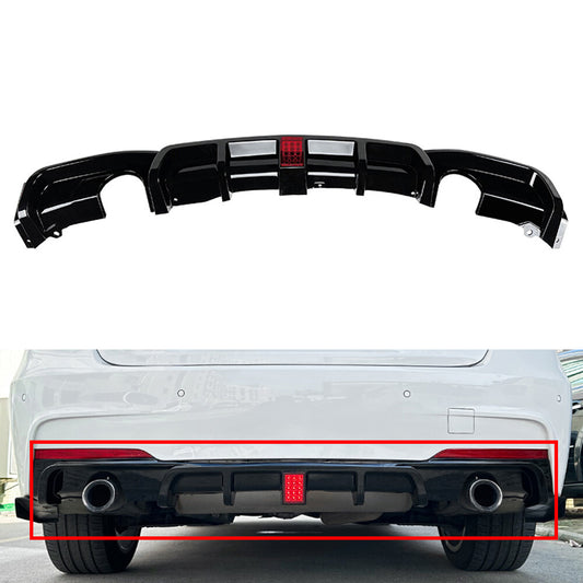 Rear Bumper Protector Spoiler Lip Fits for BMW 3 Series F30 F31 F35 M Sport 2012-19 Q