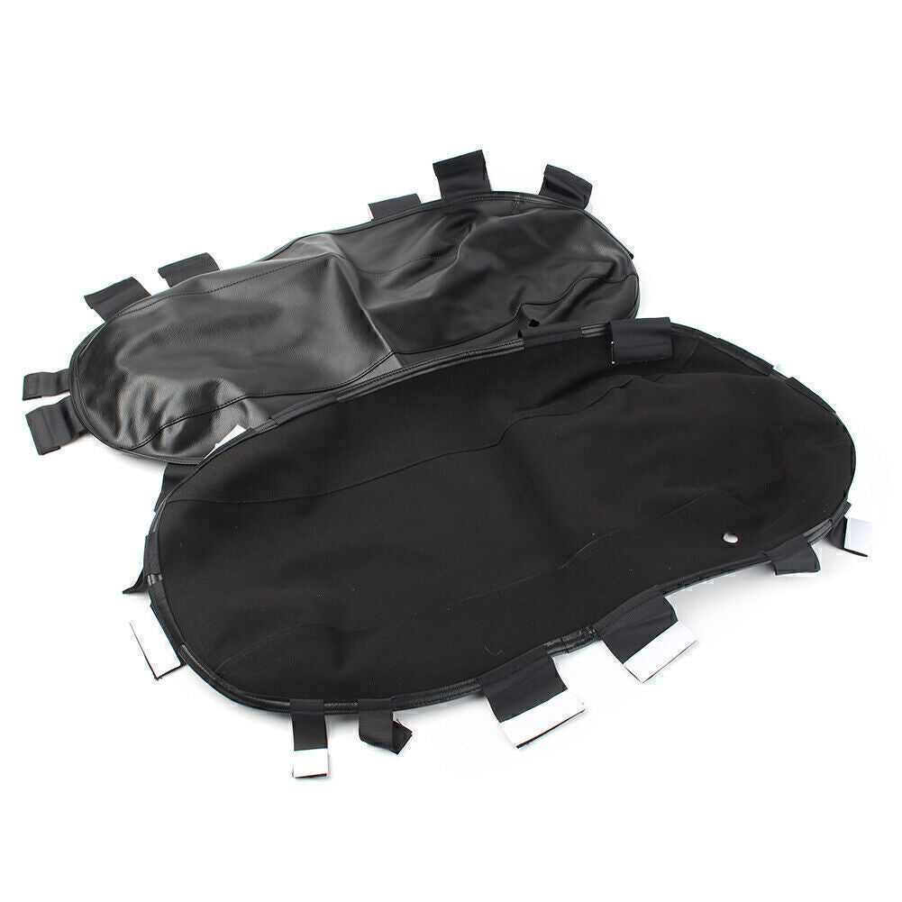 for Harley Touring Street Electra Glide 2014-up Black Saddlebag Lid Bra Covers Q