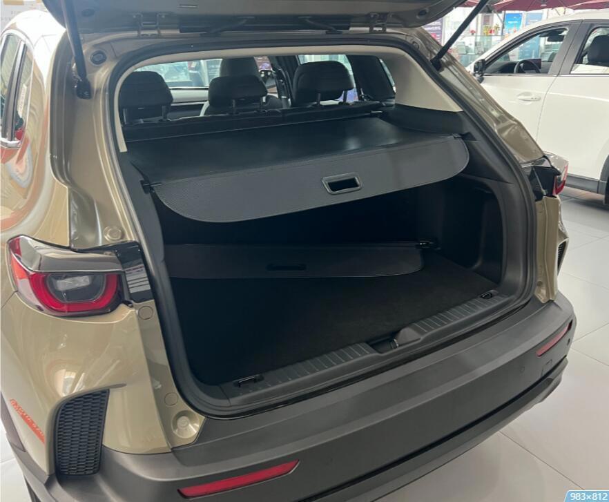 Black Canvas Car Rear Trunk Cargo Luggage Shade Cover For 2023-2024 for Mazda CX-50 n