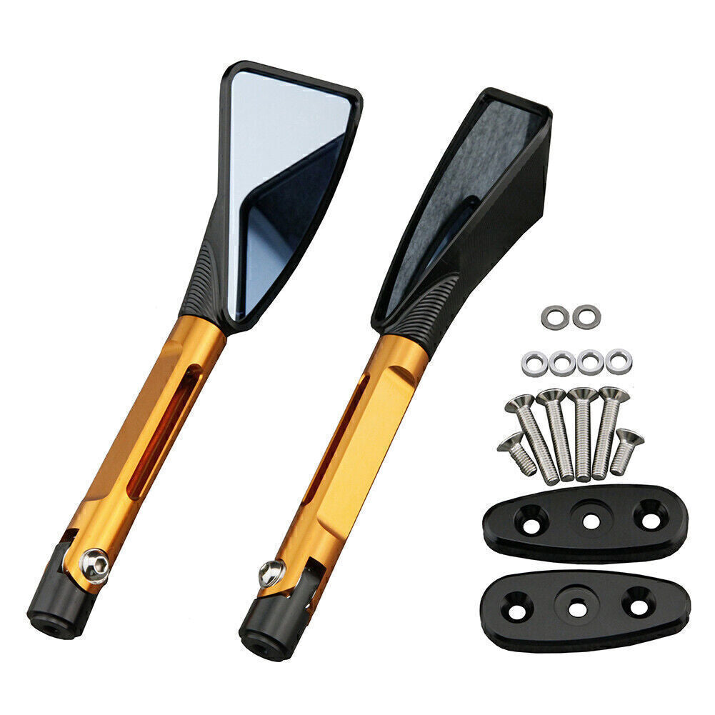 2x Rear View Side Mirrors Fit for Suzuki 01-04 GSXR 1000 01-05 GSXR 600 Orange Q