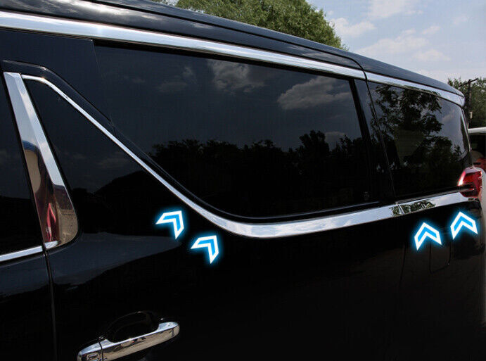 for Toyota Alphard 15-22 Steel Chrome Cover Trim Lower Window Strip Sill Molding