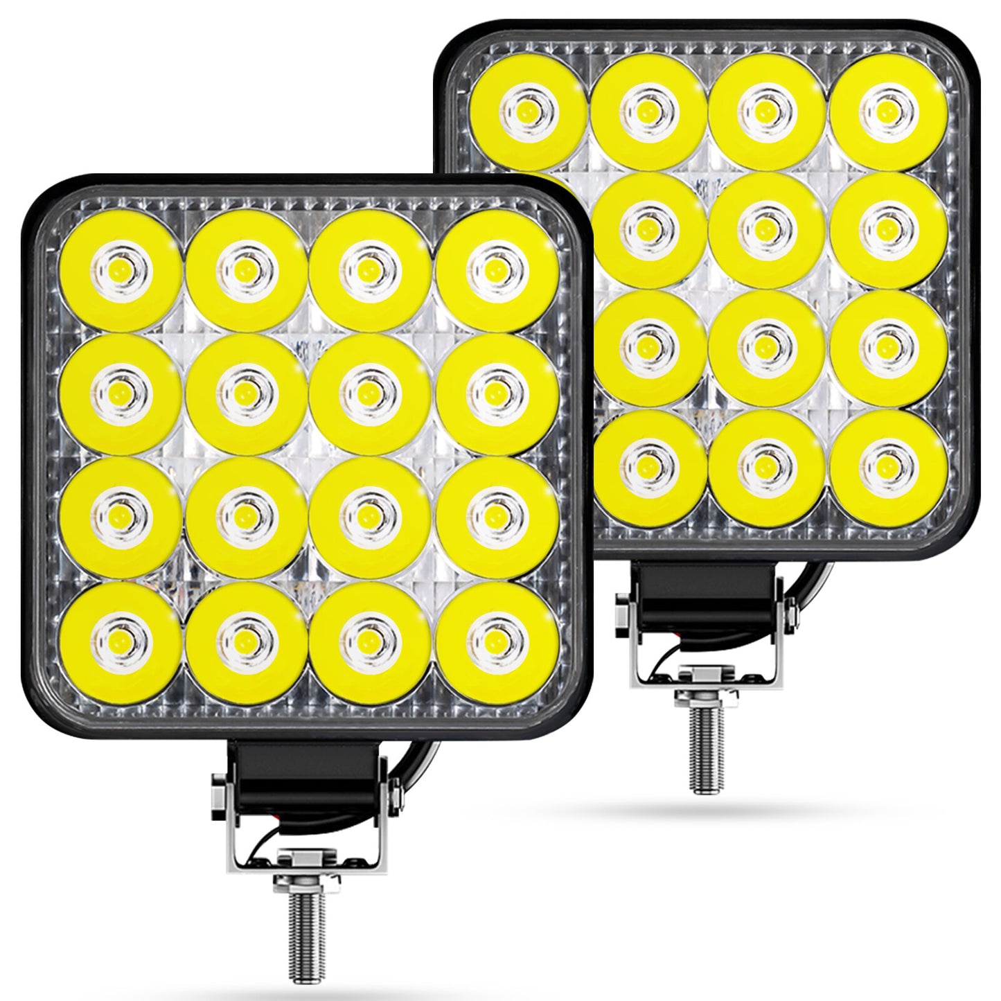 8.5cm Square LED Light Pod 48W 9-32V Driving Lamp for Jeep Offroad Truck 4x4 ATV Q