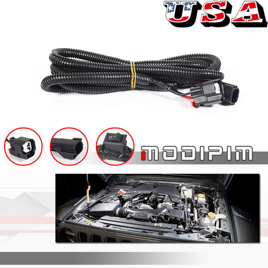 5ft Male/Female End Hood Underlight Wiring Harness for RAM for Dodge for for CHRysler for Jeep - v