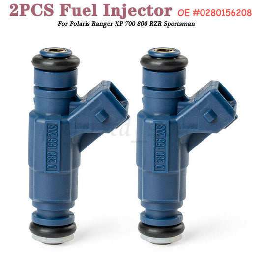 2-pack fuel injectors for Polaris Ranger XP 700 800 RZR S 800 Sportsman X2 800 EFI- v