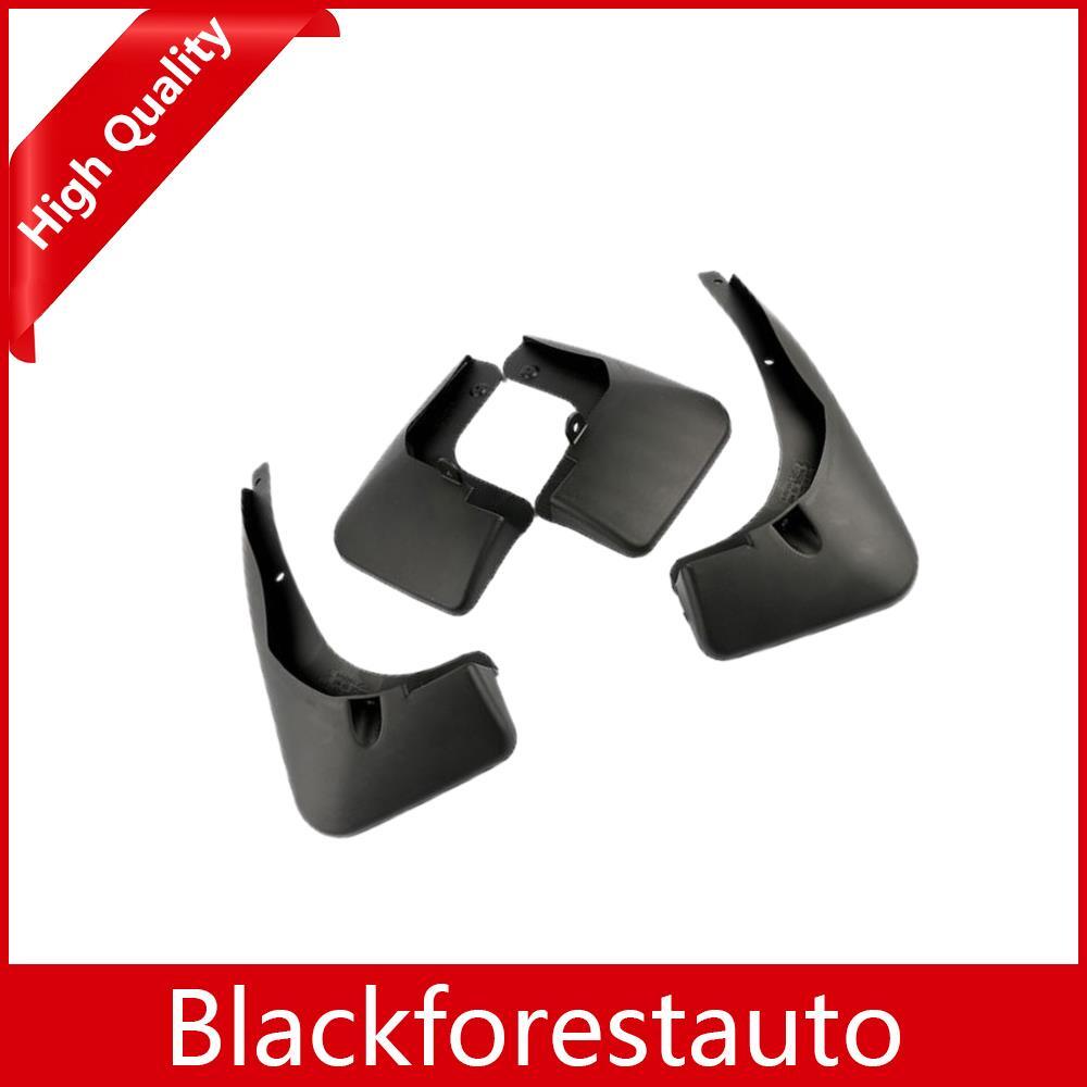 4Pcs Front Rear Left Right Flaps Splash Black for Toyota Highlander 2008-2010 Q