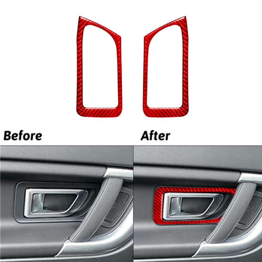 for Co -pilot Storage Door Handle Trim Panel Carbon Fiber For 350Z 2006-09 Red v