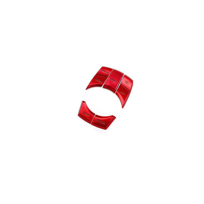 for BMW 5 Series G30 18-23 Red Aluminum Console Multimedia Button Cover Sticker