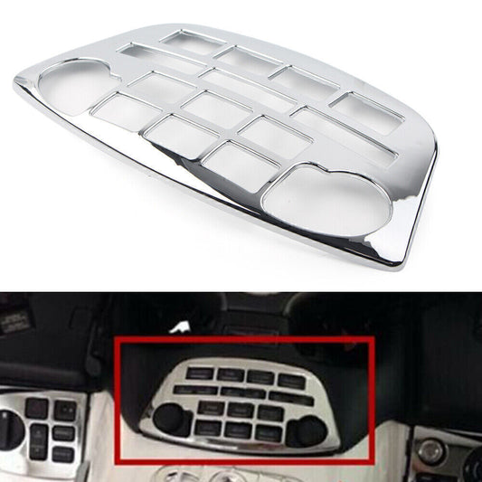 for Honda Goldwing GL1800 2001-2011 Chrome Radio Accent Panel Decoration Trim Q
