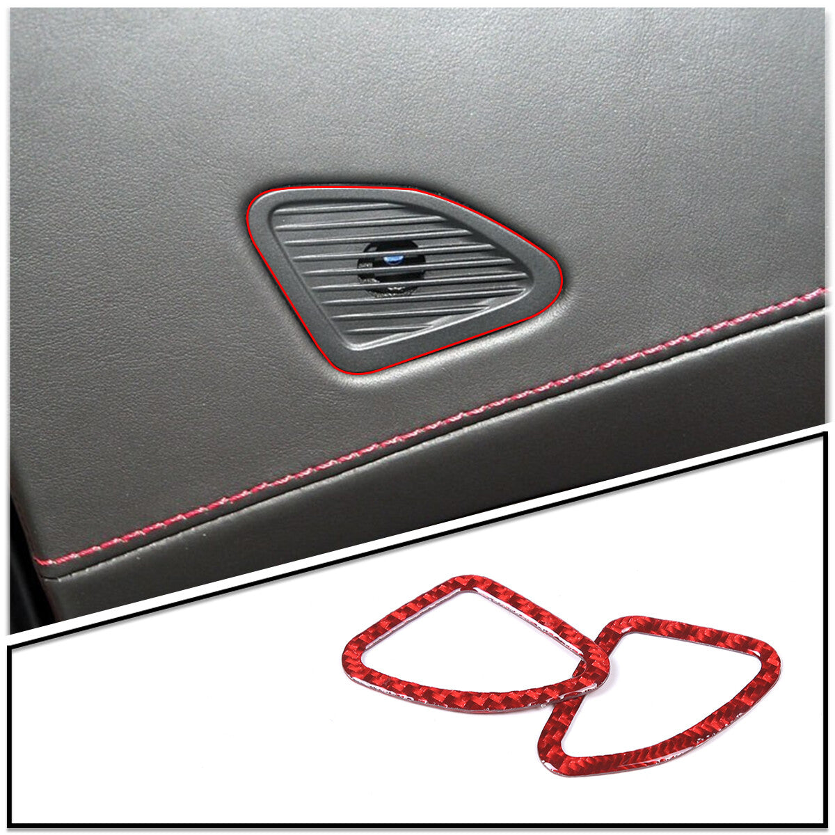 ABS Chrome Rear Fog Light Lamp Cover Trim For Highlander 2008-2010- v