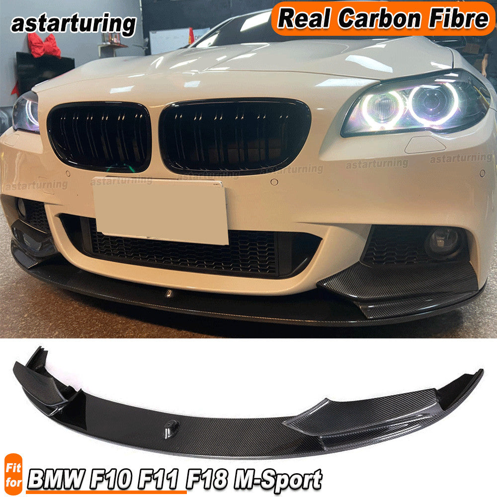 Fit for BMW 5 Series F10 528i 530i 535i M sport 2013-16 Carbon Front Lip Spoiler