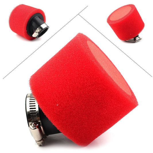 38MM Red Foam Air Filter for Honda XR50 CRF50 KLX110 SDG SSR 125 150CC Oblique Q