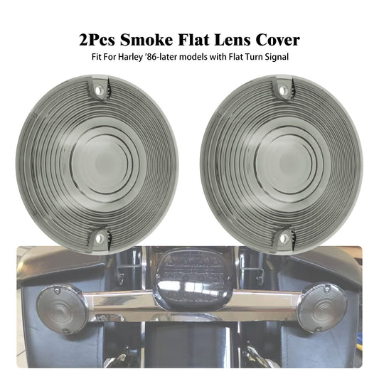 Smoke Turn Signal Light Lens Cover for Harley Touring Road Electra Glide 86-2023 Q