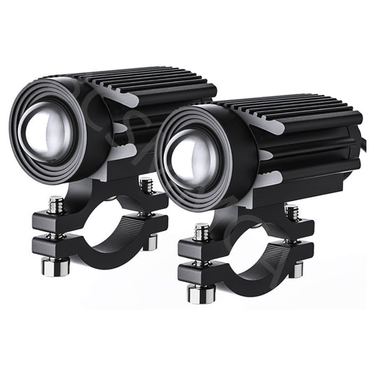 LED Motorcycle Headlight Spotlight Working Fog Lights White Yellow Waterproof Q