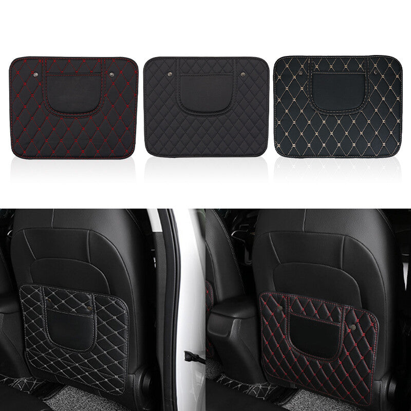 1Pc Anti-Kick Pad Mat Leather Protector Cover Half Wrap Car for Seat Back Universal
