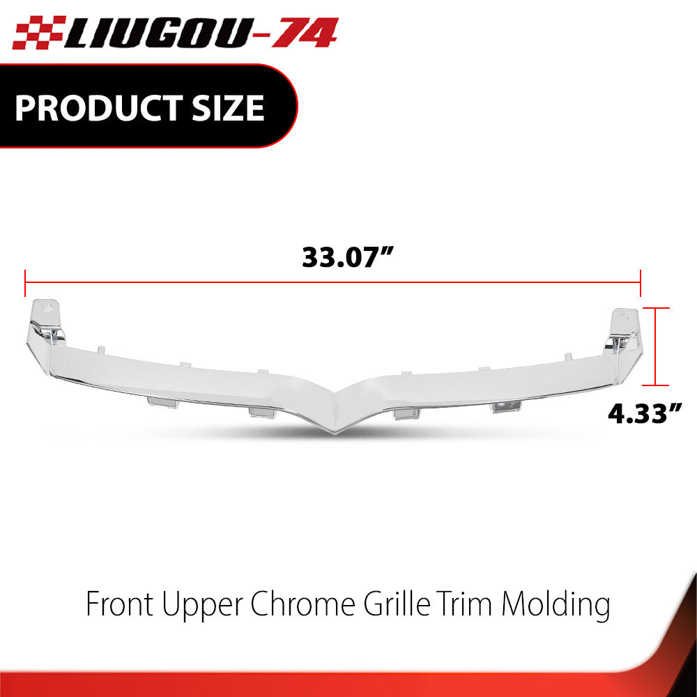 Suitable for 16-21 for Model S front upper for CHRome grille decorative molding 1065233-00-D- v