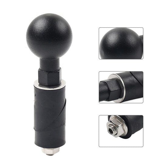 Universal Motorcycle Ball Head Base GPS Phone Holder Bracket Clamp Stand Black