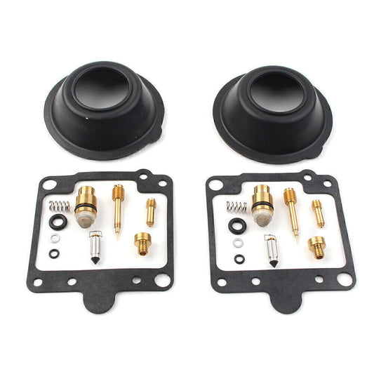 2 SETS For XV750 Virago 750 Carburetor Carb Rebuild Kit Repair Plunger Diaphragm