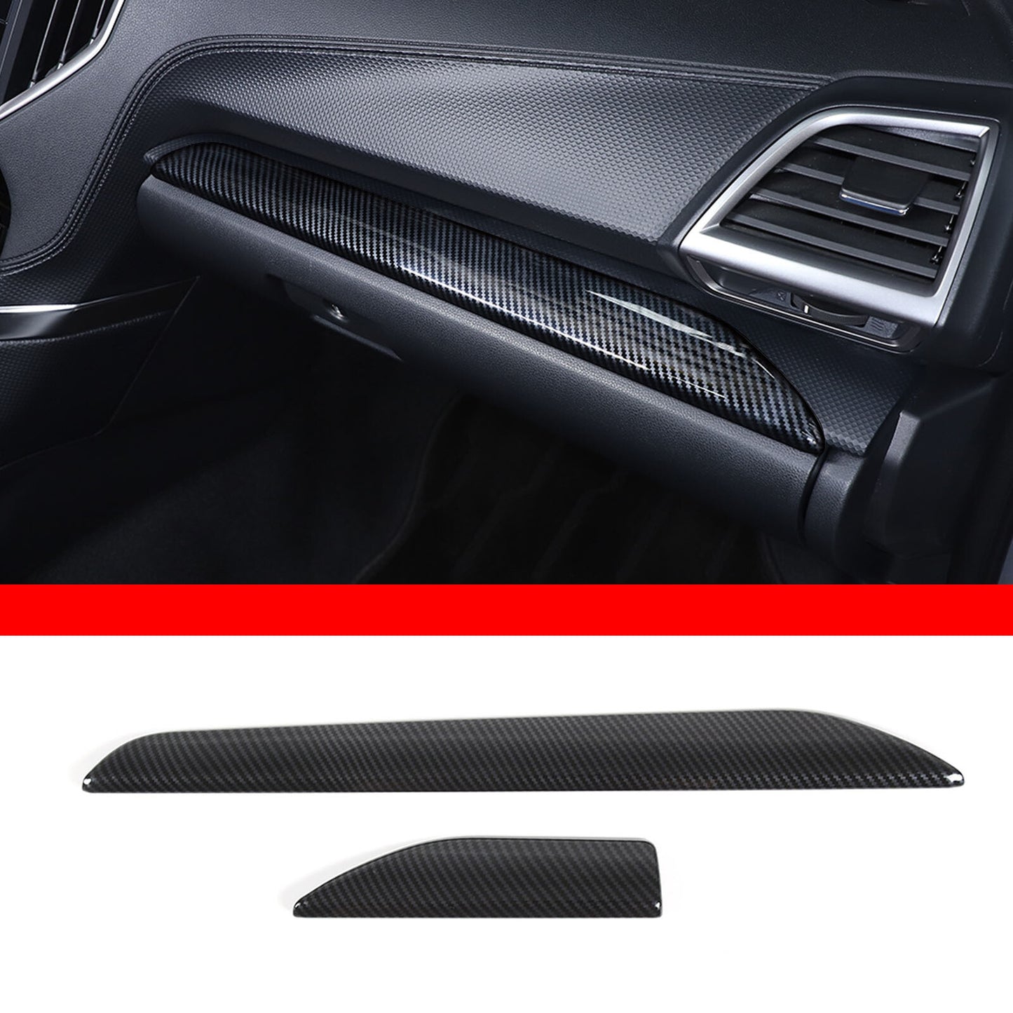 ABS carbon fiber interior control dashboard cover for Subaru Forester 2019 - 2024 - n